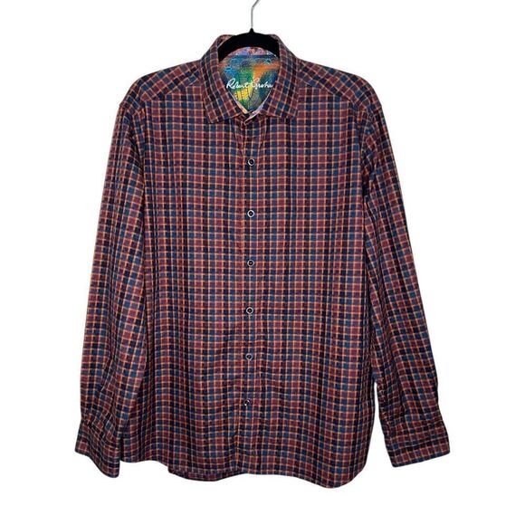 Robert Graham Other - Robert Graham Men’s Large Trotter Plaid Long Sleeve Button Down Shirt Flip Cuff